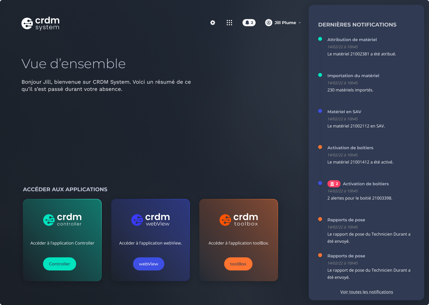 Homepage CRDM Developpements
